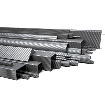 أنبوب من ألياف الكربون مستطيل الشكل